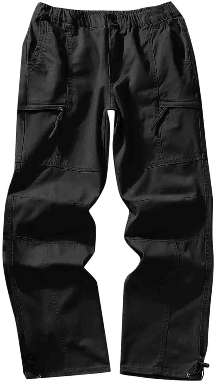 Cargo Pants for Men Joggers Active for Men Gym Training Pants Men's Fleece Cargo Sweatpants Heavyweight Mens Fashion