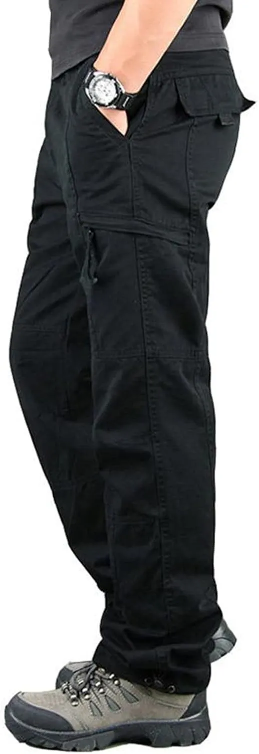 Cargo Pants for Men Joggers Active for Men Gym Training Pants Men's Fleece Cargo Sweatpants Heavyweight Mens Fashion