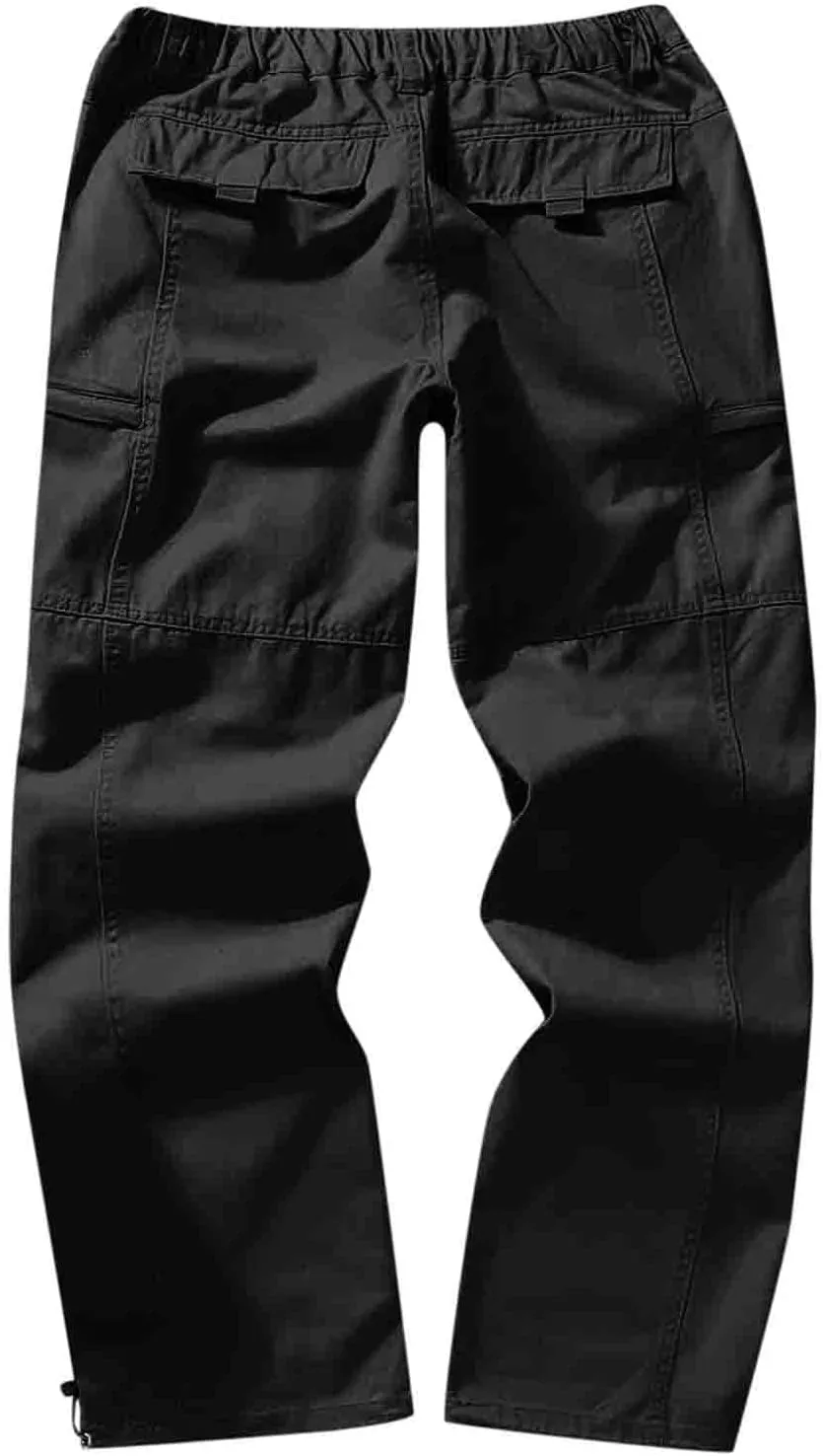 Cargo Pants for Men Joggers Active for Men Gym Training Pants Men's Fleece Cargo Sweatpants Heavyweight Mens Fashion