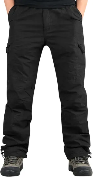 Cargo Pants for Men Joggers Active for Men Gym Training Pants Men's Fleece Cargo Sweatpants Heavyweight Mens Fashion
