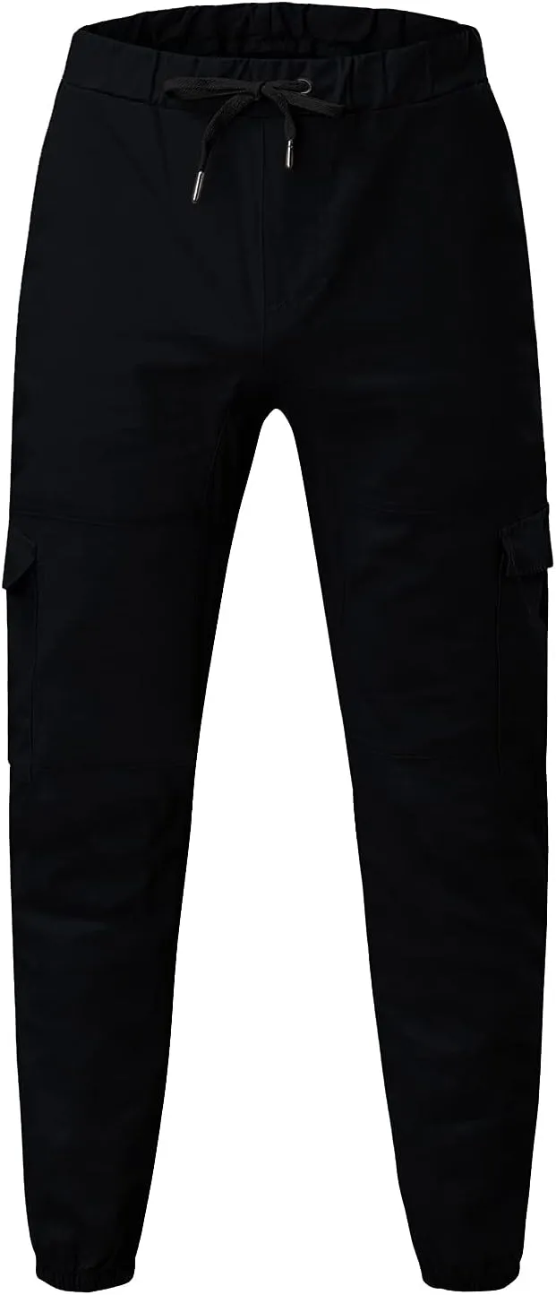Cargo Sweatpants for Men Big and Tall Trousers Pockets Sweatpants Workout Sports Pant Men's Cargo Pants Elastic Waist