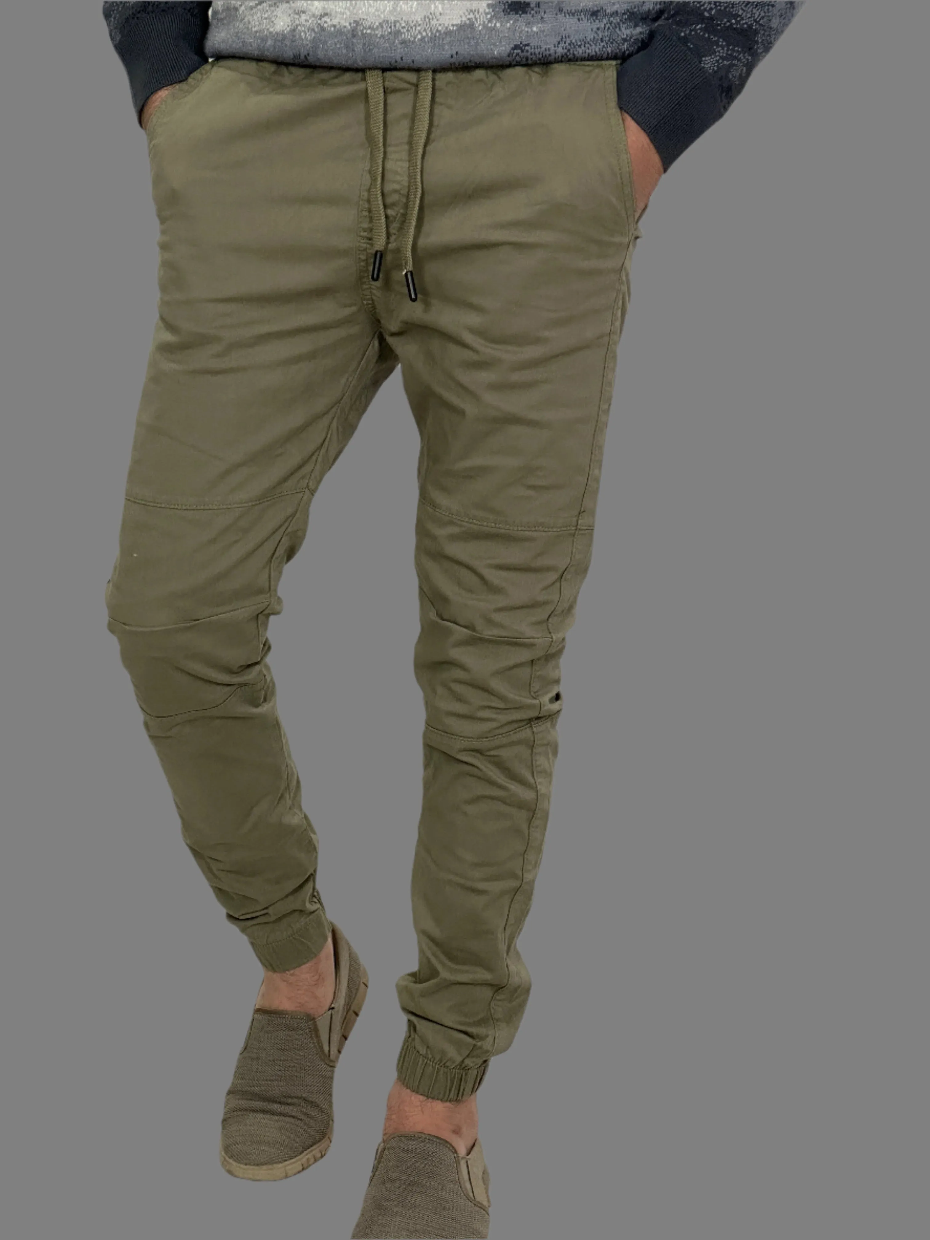 Gabardine Jogger Pants