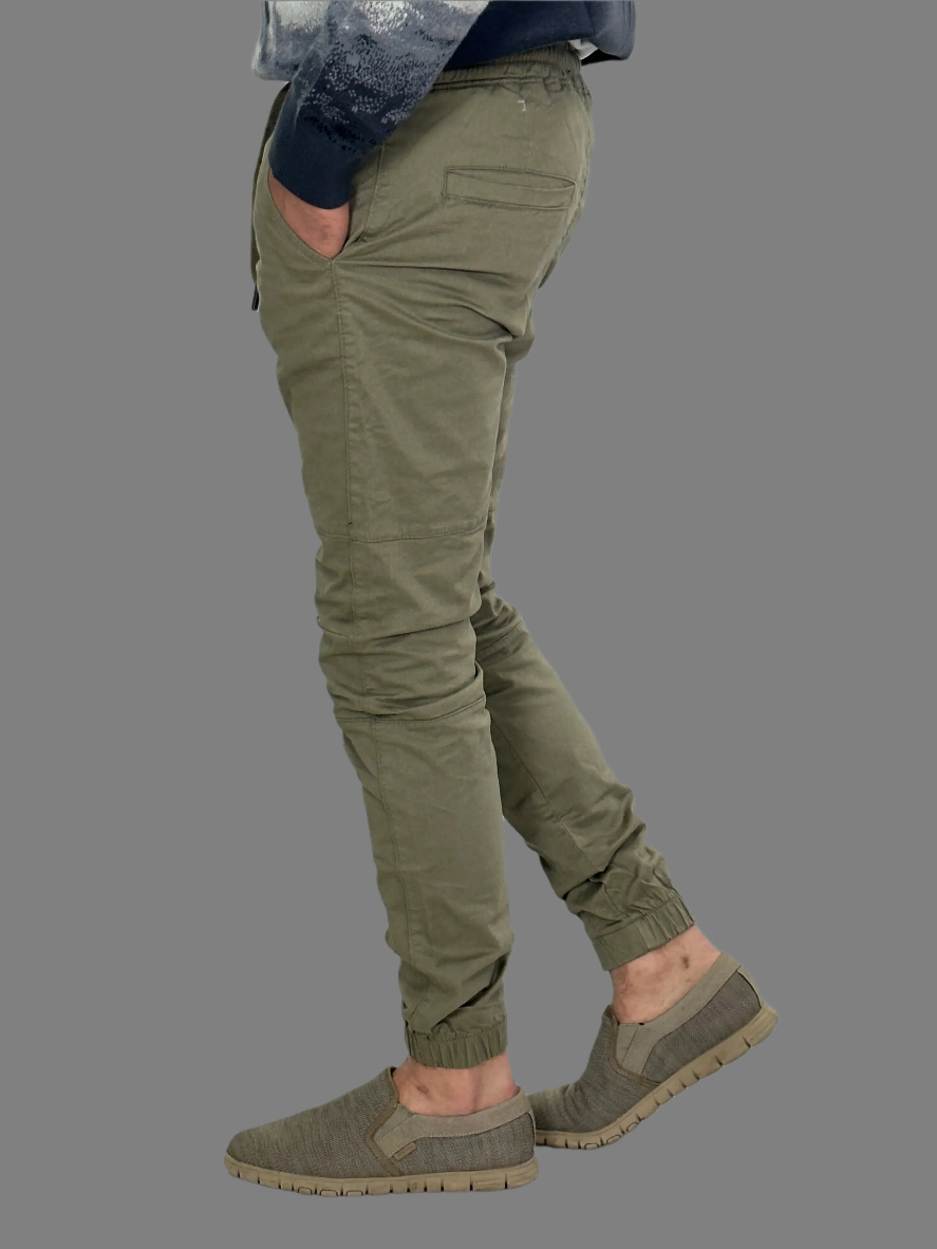 Gabardine Jogger Pants