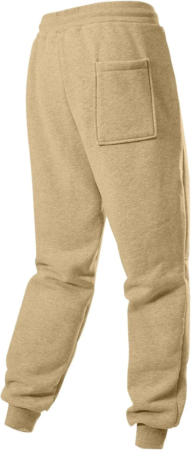 Joggers for Men Baggy Drawstring Waist Tapered Athletic Sweatpants with Pockets Casual Workout Active Running Pants
