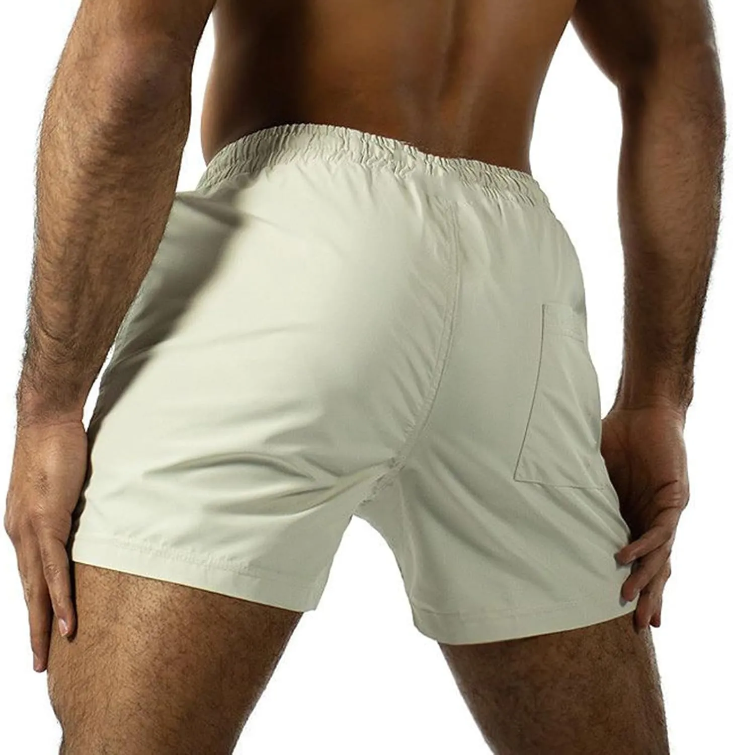 Men Athletic Running Shorts Lightweight Gym Workout Side Split Shorts Athletic Quick Dry Sports Shorts with Pockets