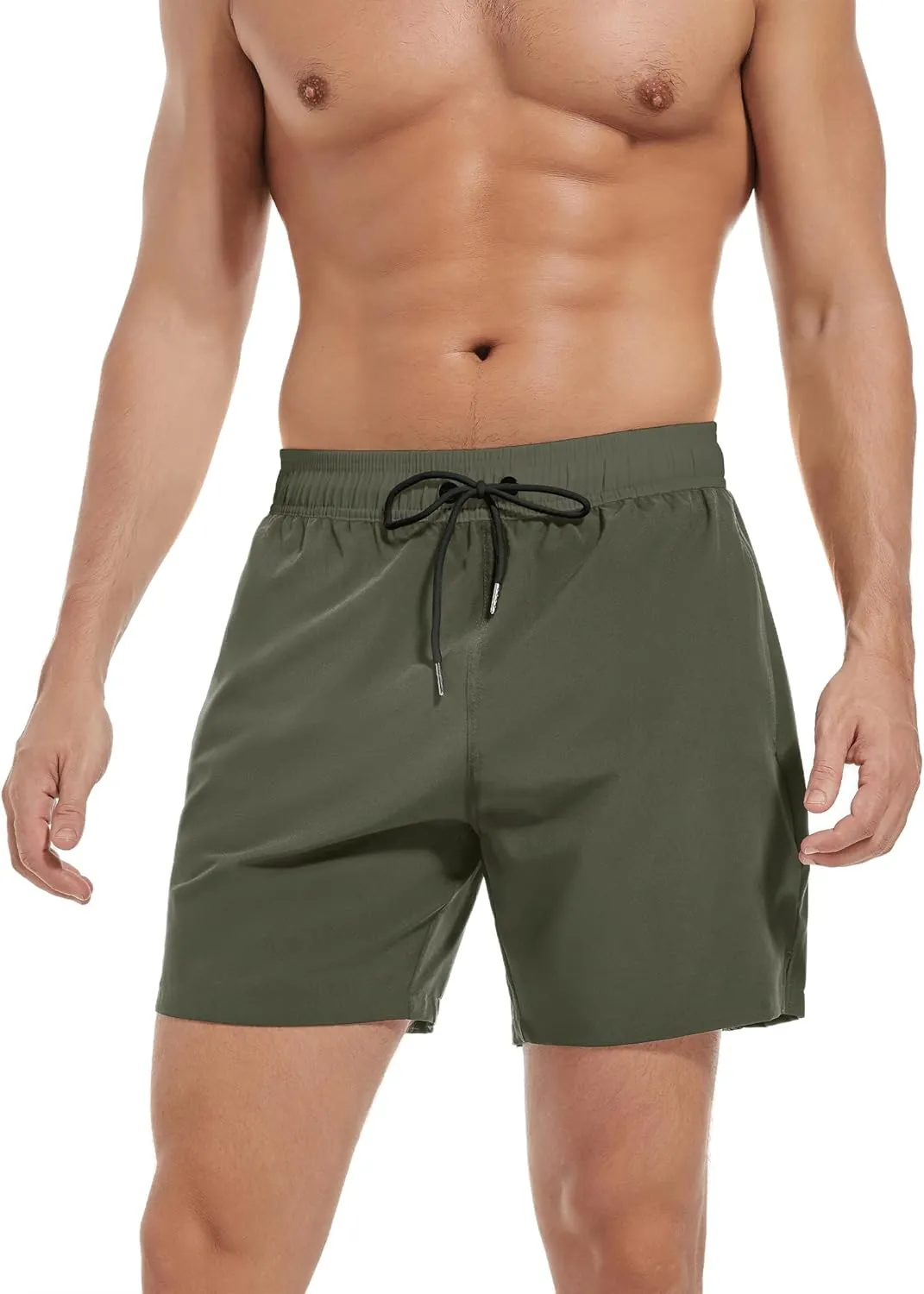 Men's Gym Shorts 5 Inch Lightweight Athletic Quick Dry Workout 2 in 1 Shorts Mesh Running Athletic Shorts Hiking