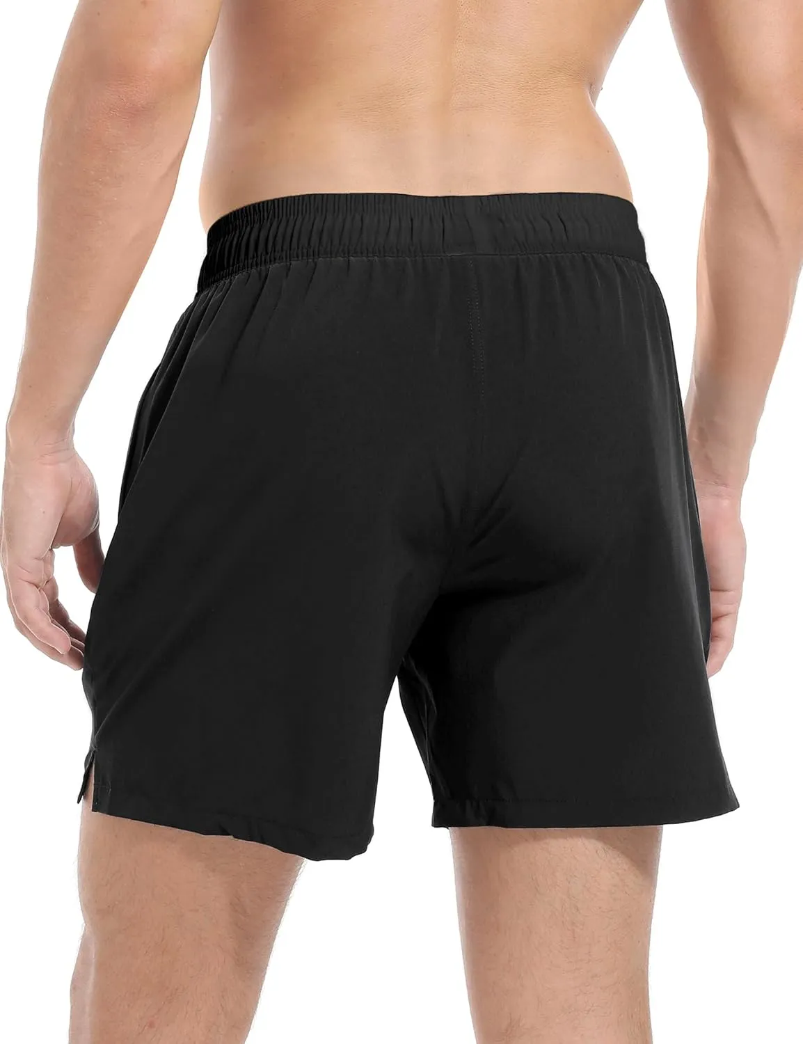 Men's Gym Shorts 5 Inch Lightweight Athletic Quick Dry Workout 2 in 1 Shorts Mesh Running Athletic Shorts Hiking