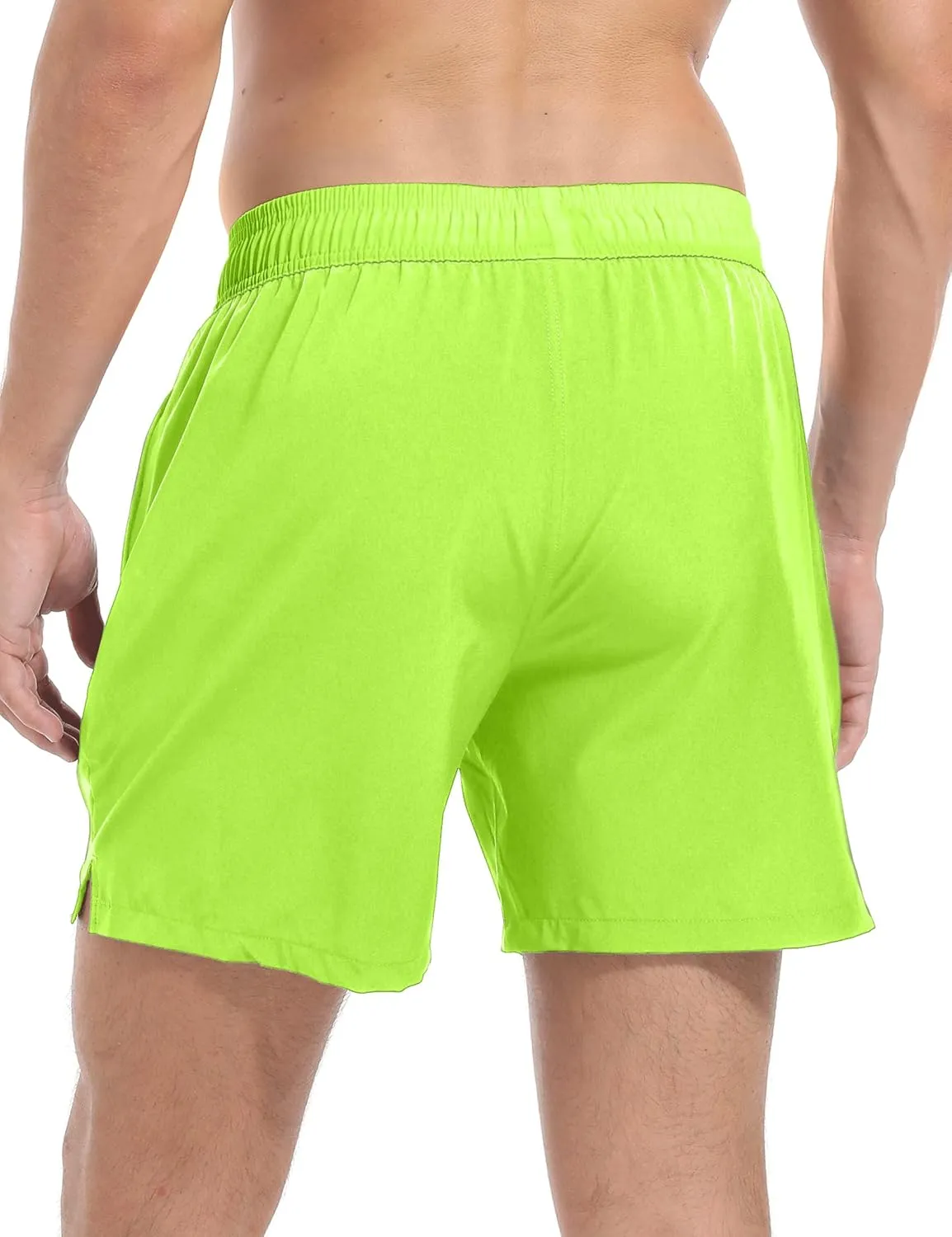 Men's Gym Shorts 5 Inch Lightweight Athletic Quick Dry Workout 2 in 1 Shorts Mesh Running Athletic Shorts Hiking