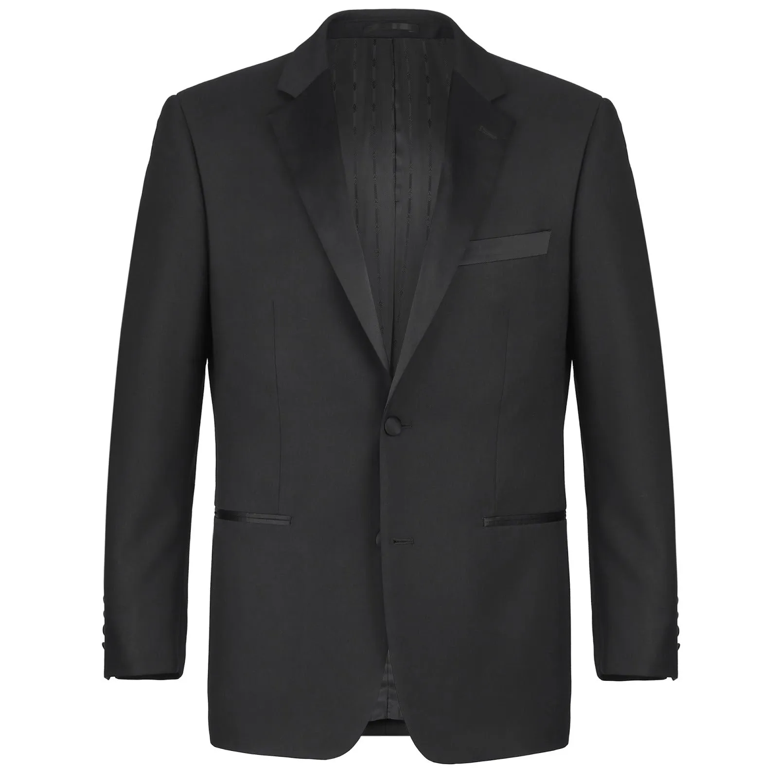 RENOIR Satin Slim Fit Notched Lapel 2-Piece Tuxedo Suit RI201-1