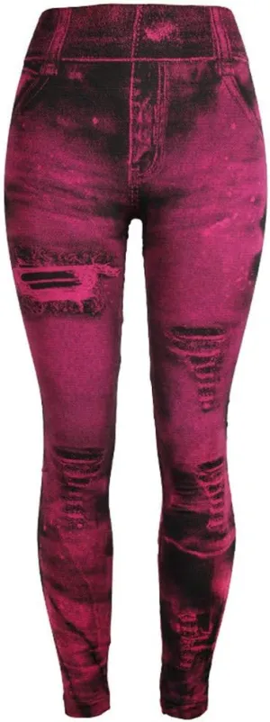 Women's Casual Skinny Jeans Fashion High Rise Pull On Skinny Leg Slimming Button Fly Jeans Denim Pants