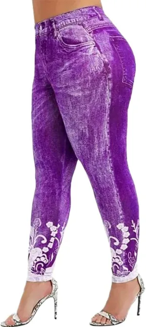 Womens Classic Skinny Jeans Fashion High Rise Pull On Skinny Leg Slimming Fitted Denim Ankle Jeans Pants