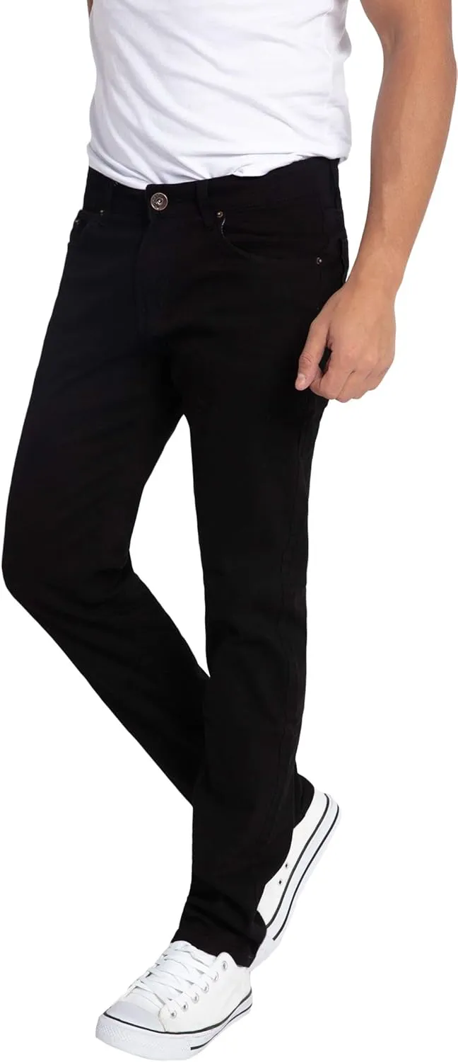 WULFUL Men's Slim Fit Skinny Stretch Comfy Jeans Denim Pants